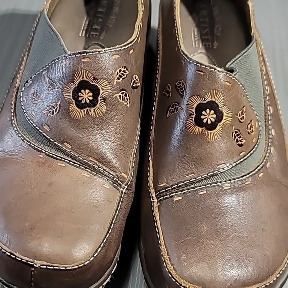 SPRING STEP L'ARTISTE Burbank Floral Leather Clog‎ Women's 38 (7.5) - Picture 10 of 10